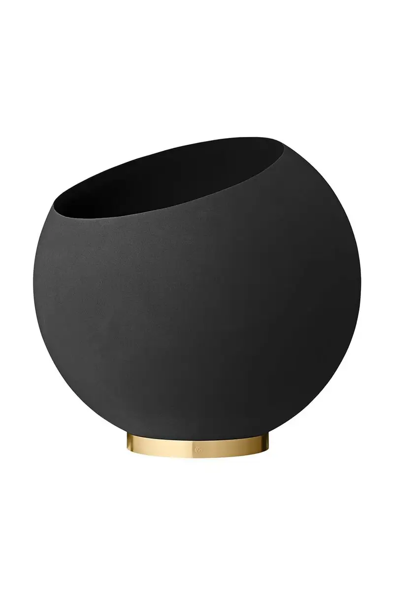 vaso da fiori Globe Nero