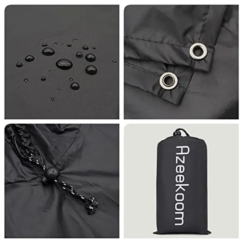 Azeekoom Poncho Impermeabile, Multifunzionale Stuoia Campeggio Coperta da Picnic con Sustodia per All'aperto Picnic Trekking Campeggio Pesca Caccia Escursione miniatura 2