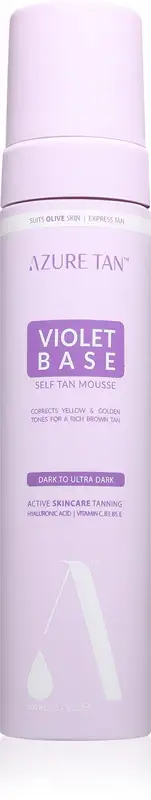 Violet Base mousse autoabbronzante per il corpo colore Medium to Ultra Dark 200 ml