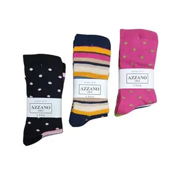 CALZINO CORTO DONNA FANTASIA AZZANO ISD432 (2 PAIA)