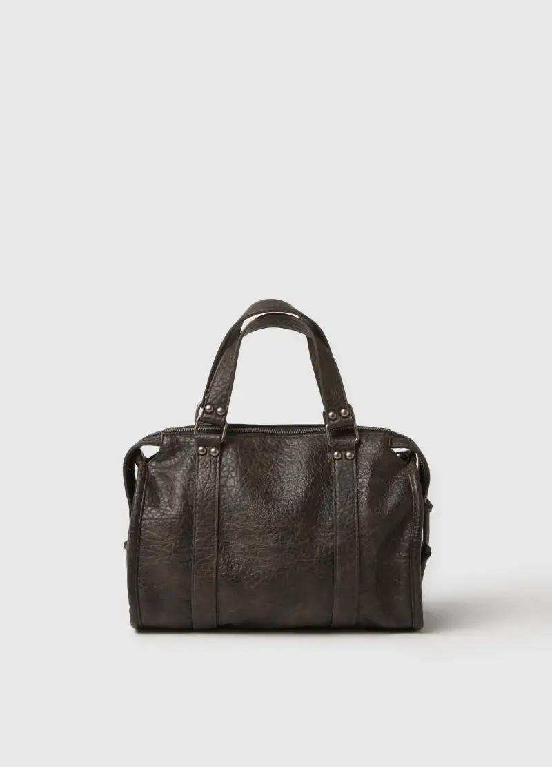 Borsa A Tracolla Marrone Con Tasca Esterna, Donna, Marrone miniatura 2