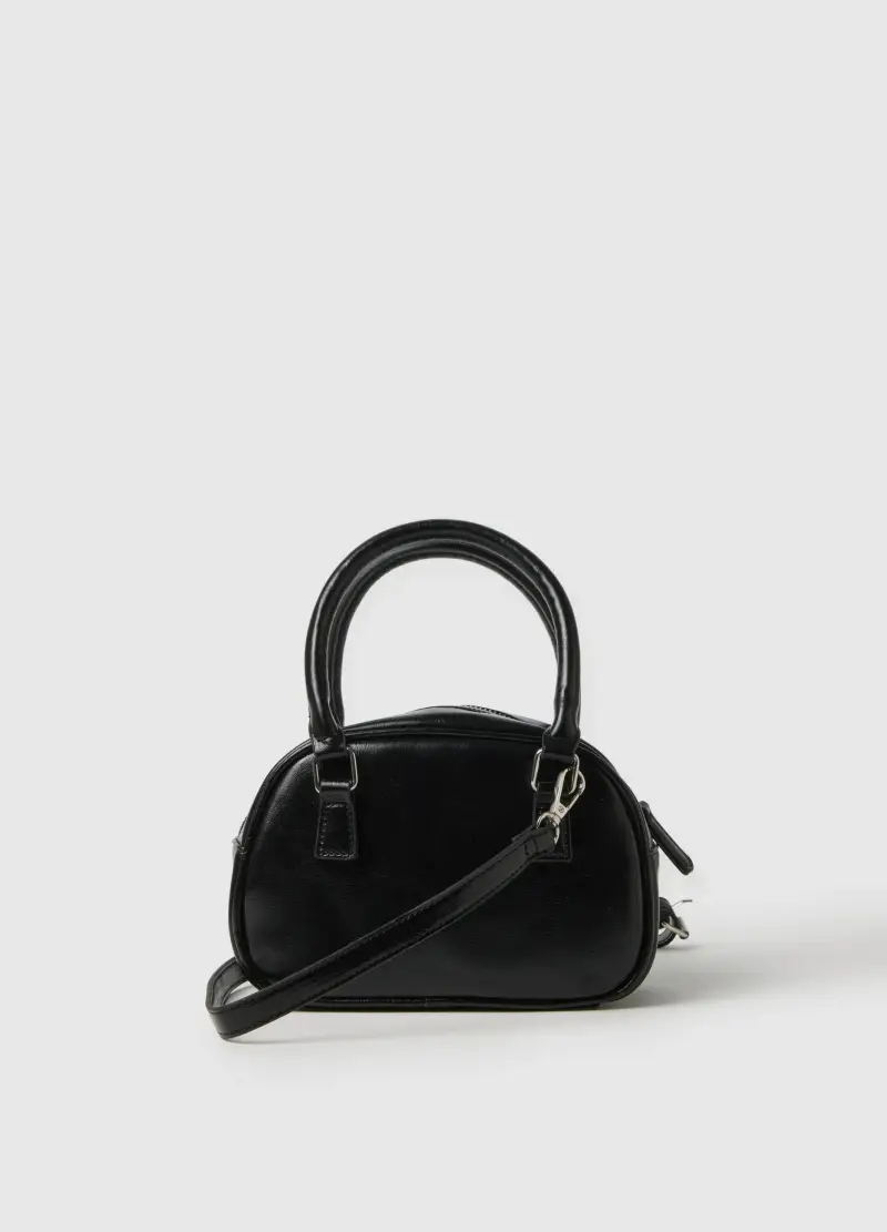 Borsa Nera A Mano, Donna, Nero miniatura 2