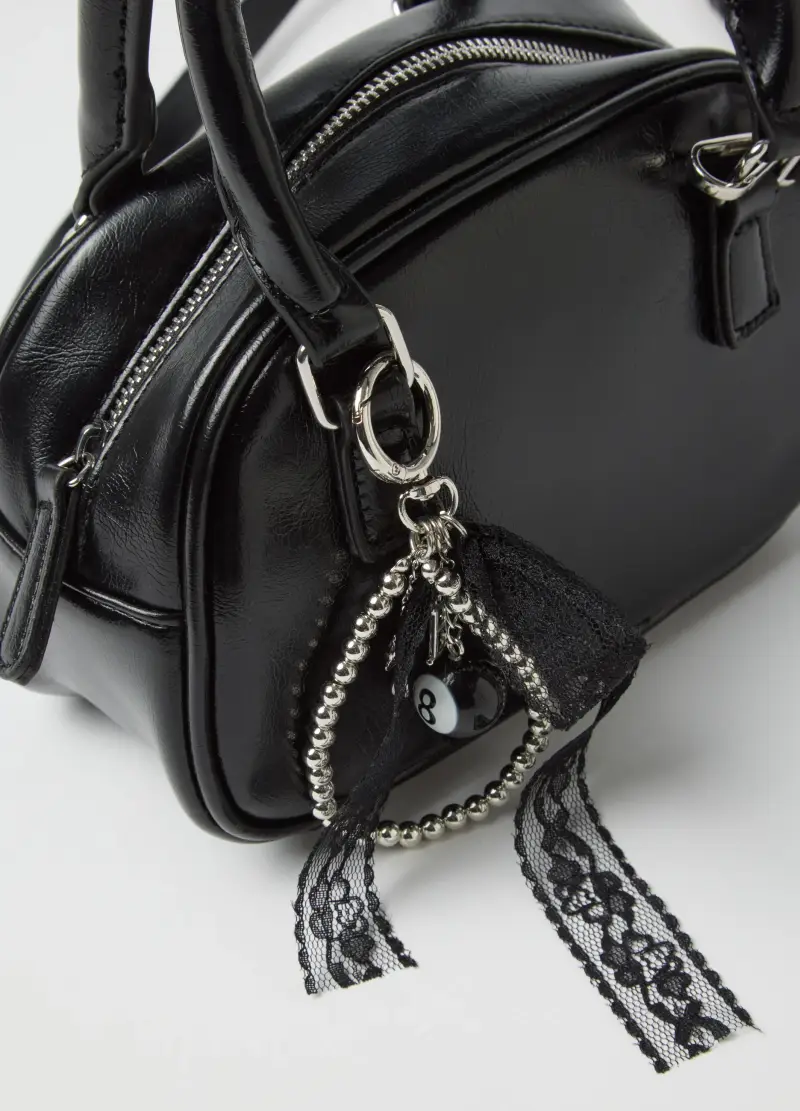 Borsa Nera A Mano, Donna, Nero miniatura 3