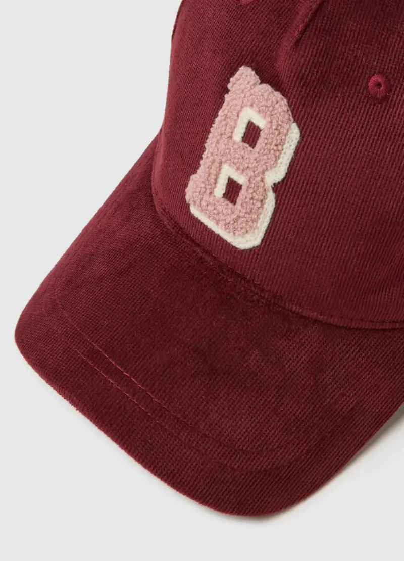 Cappellino Da Baseball In Velluto Rosso, Donna, Rosso miniatura 2