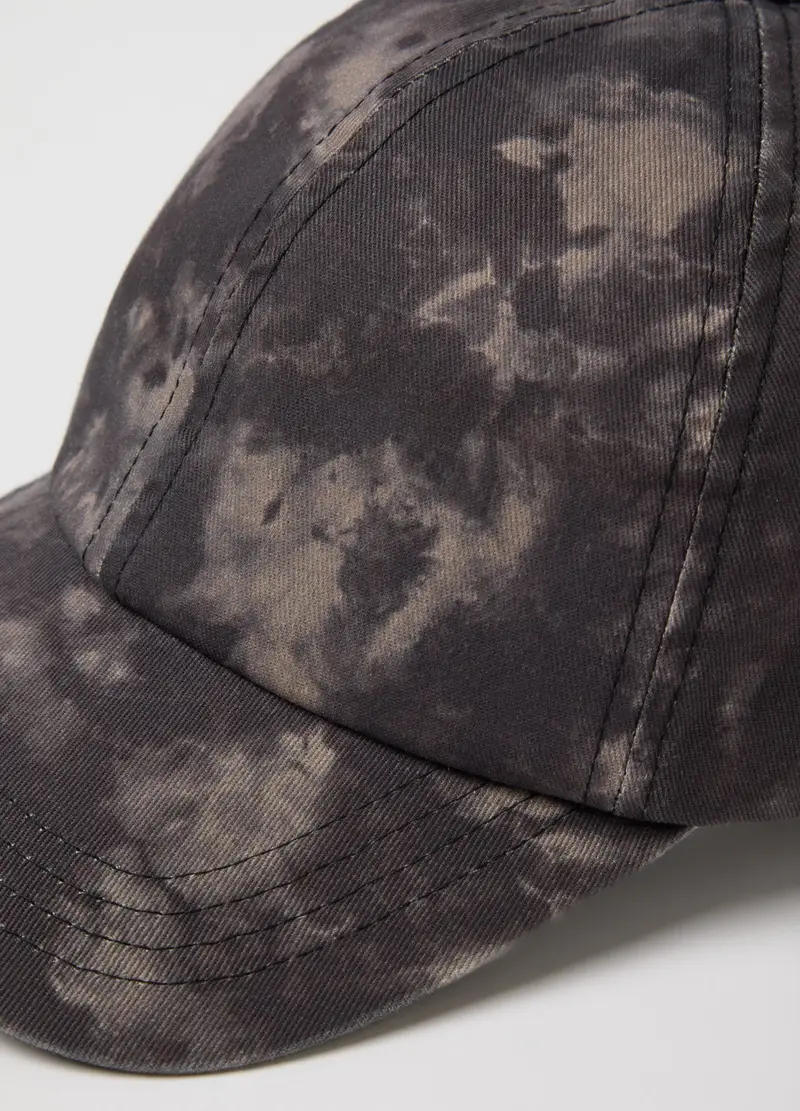 Cappello Da Baseball In Puro Cotone Multicolor Tiedye Regular Fit, Uomo, Multicolor miniatura 3