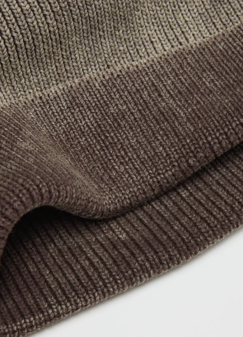 Cappello Grigio In Puro Cotone, Uomo, Marrone miniatura 2