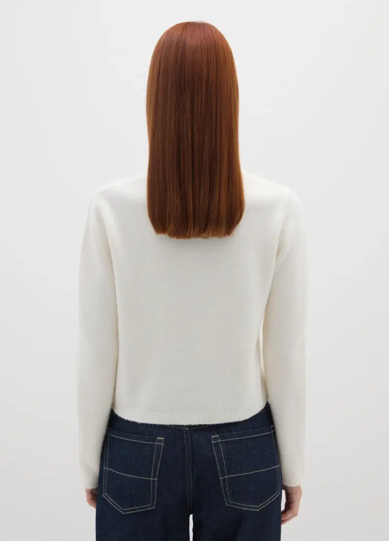 B.ANGEL Cardigan Donna Bianco 3895337 miniatura 3