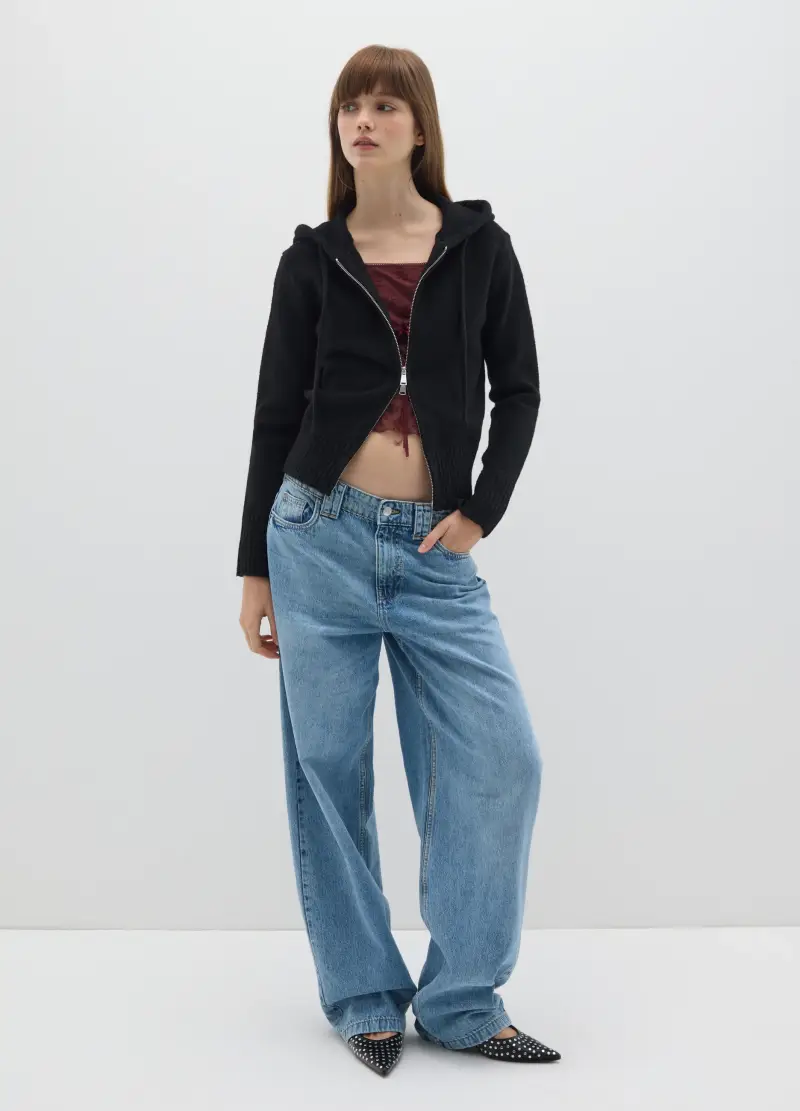 B.ANGEL Cardigan Donna Nero 3289491 miniatura 2