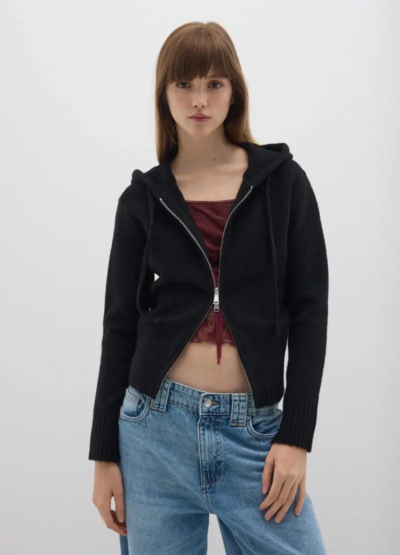 B.ANGEL Cardigan Donna Nero 3289491