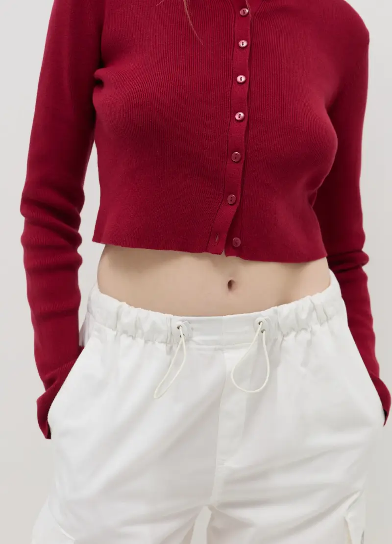 B.ANGEL Cardigan Donna Rosso 4306725 miniatura 2