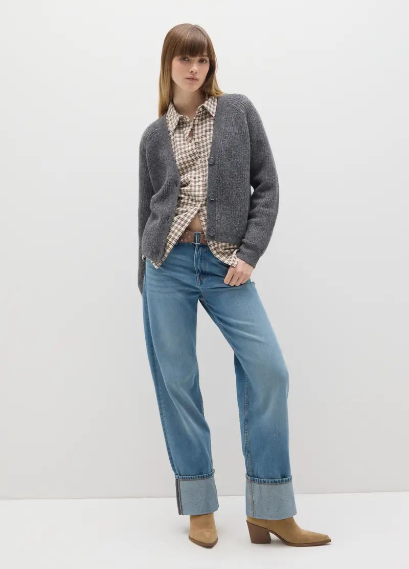 B.ANGEL Cardigan Donna Grigio 3915055