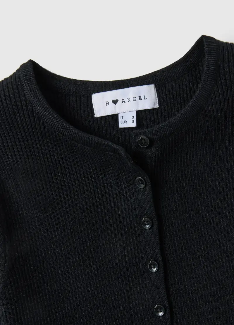 B.ANGEL Cardigan Donna Nero 4133849 miniatura 2