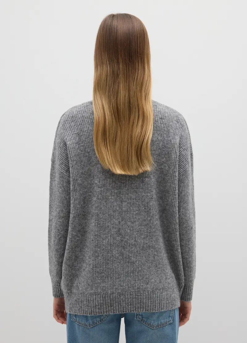 B.ANGEL Cardigan Donna Grigio 3908421 miniatura 3