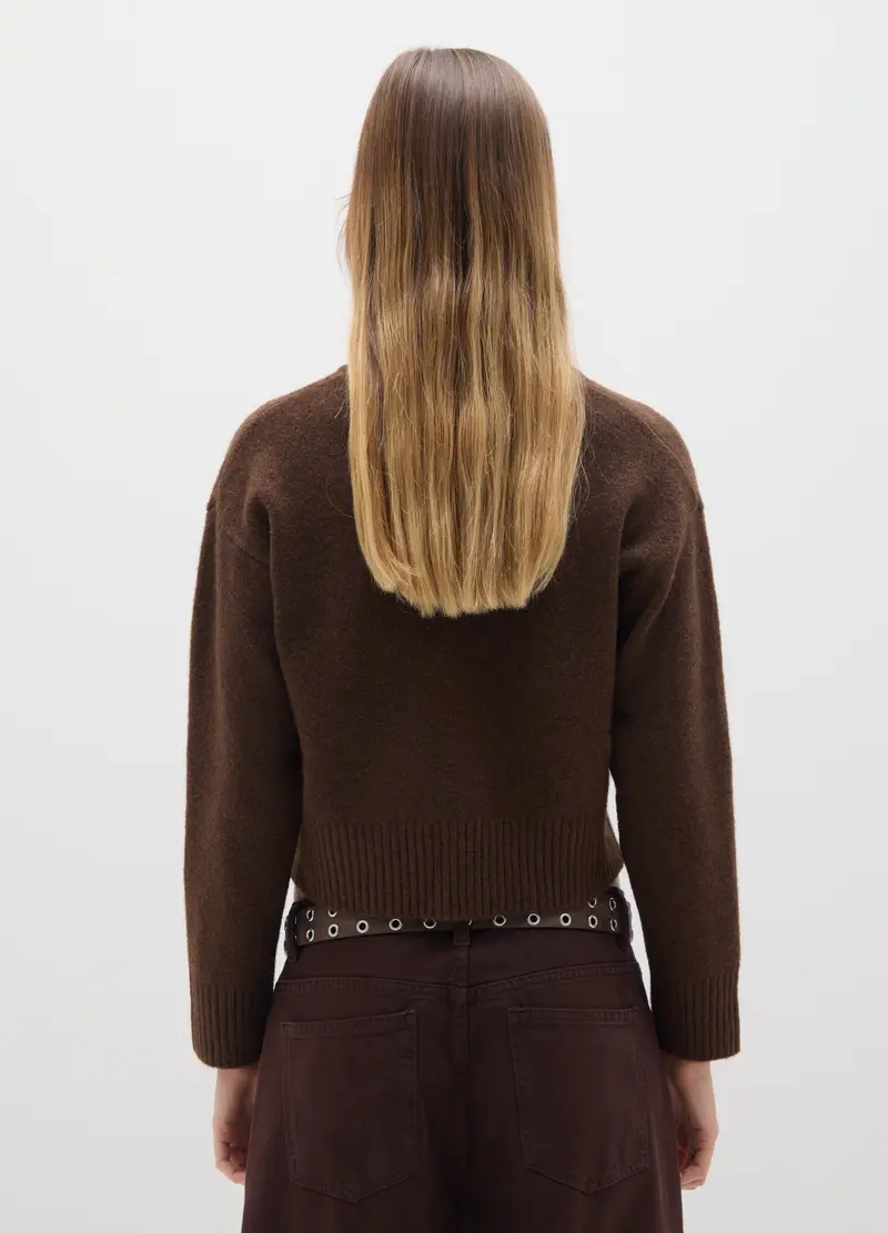 B.ANGEL Cardigan Donna Marrone 4153701 miniatura 3