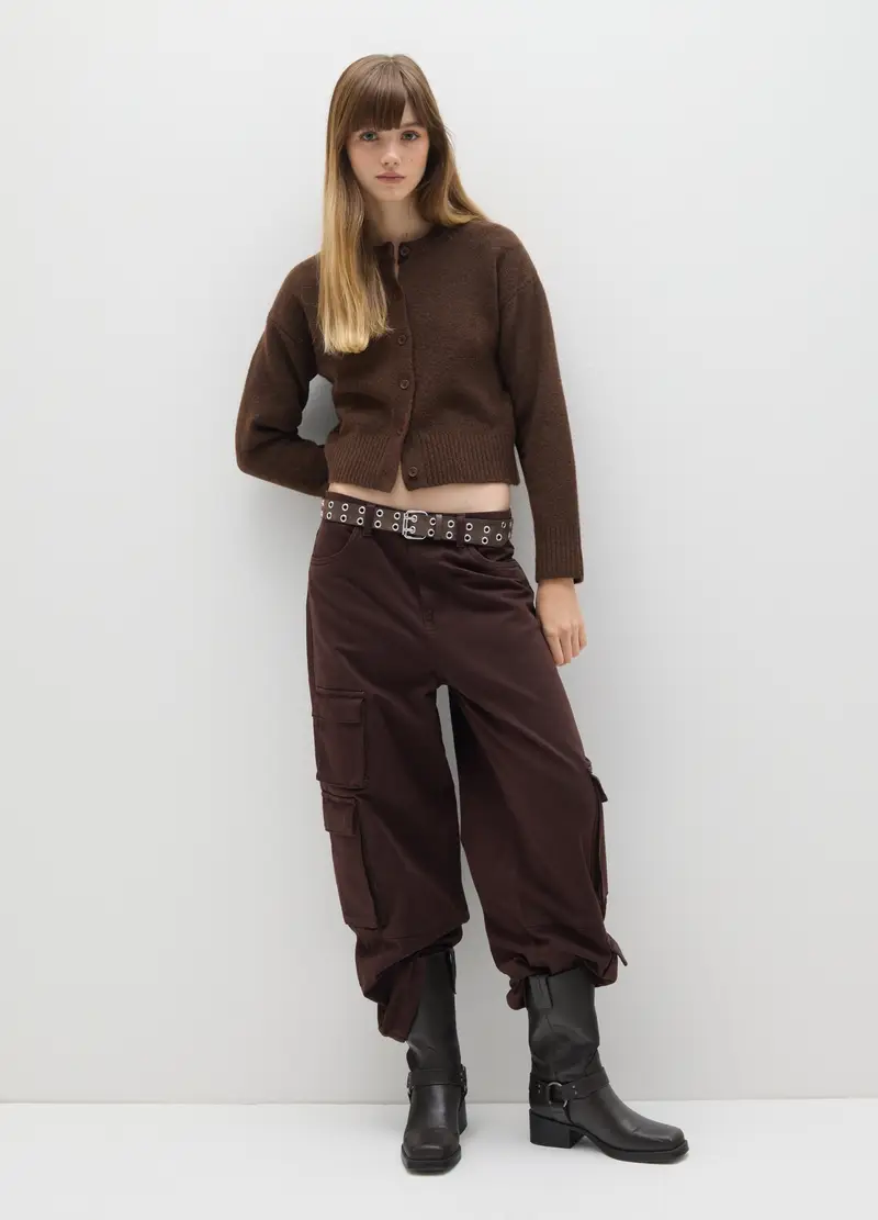 B.ANGEL Cardigan Donna Marrone 4153701