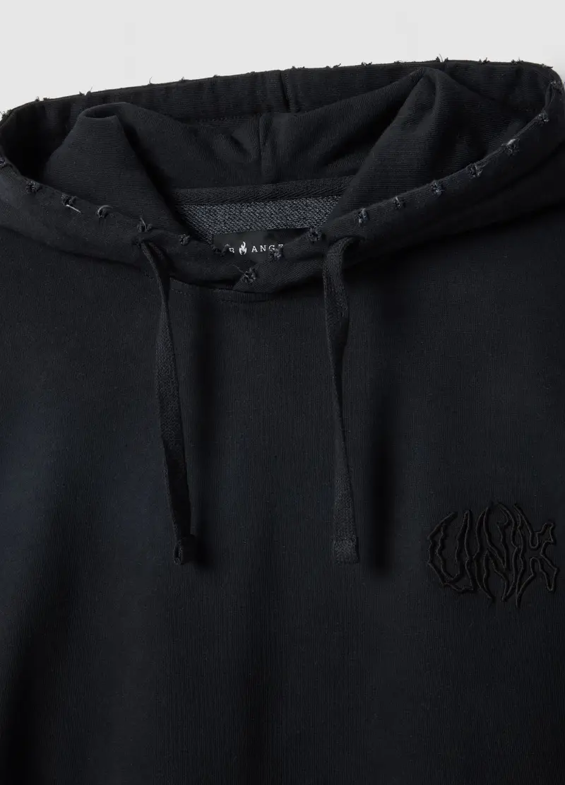 B.angel Felpa Oversize Fit Nero in Cotone per Uomo miniatura 2