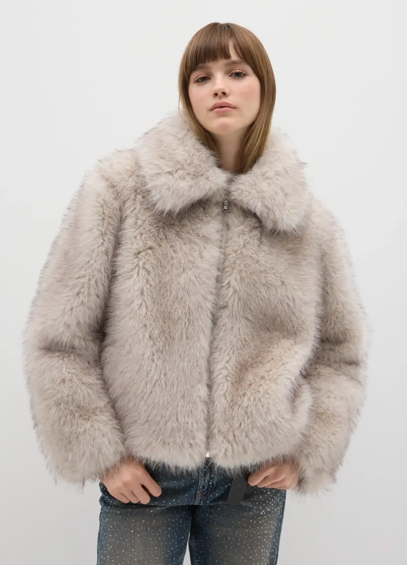 Giacca Beige Regular Fit, Donna, Beige miniatura 2