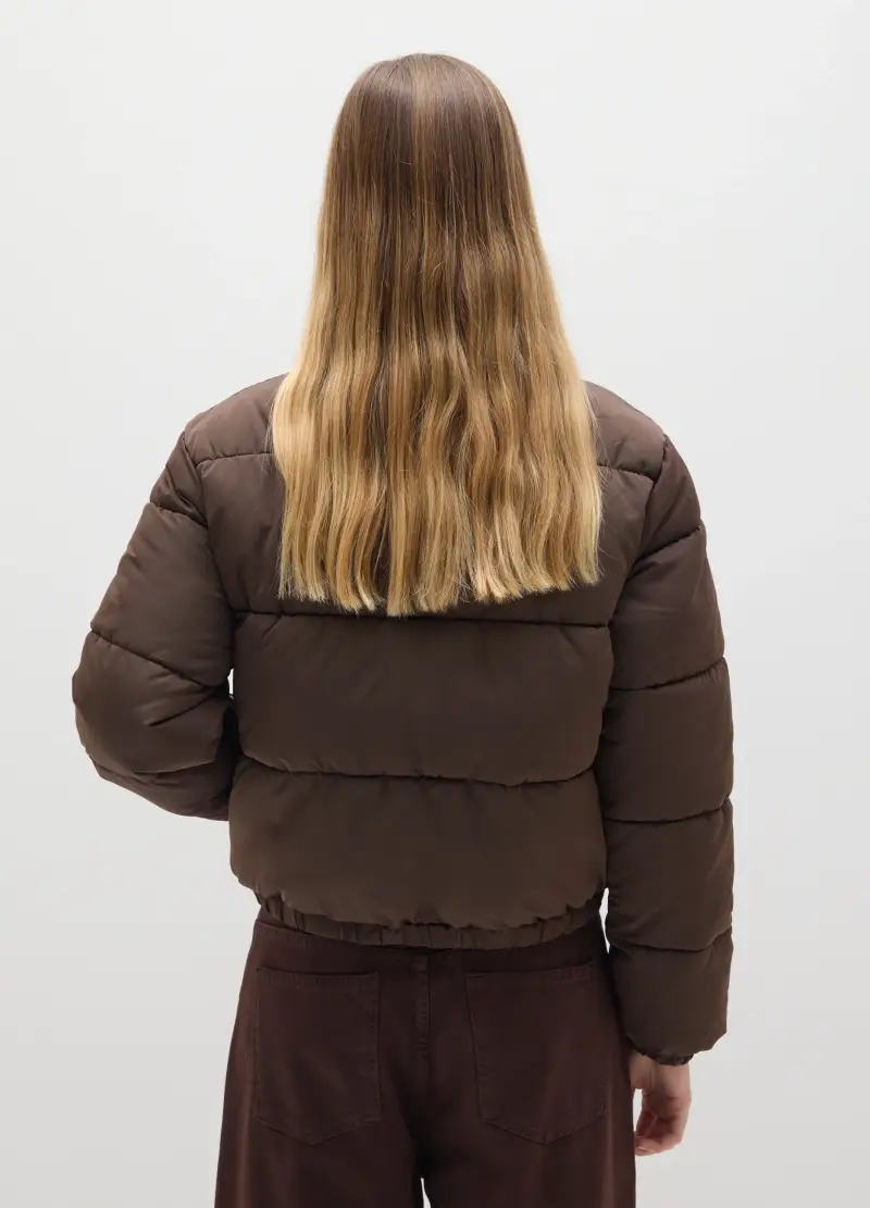 Giacca Imbottita Marrone Vestibilità Oversize, Donna, Marrone miniatura 3