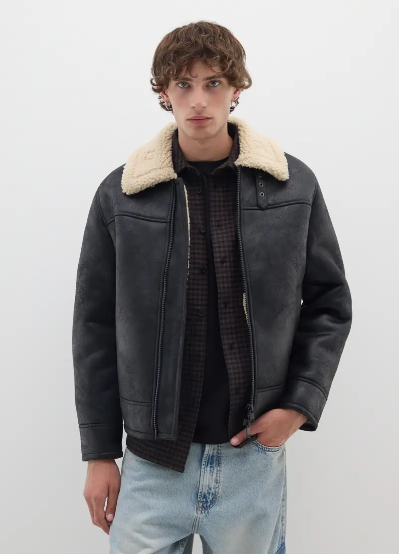 Giacca Nera Regular Fit, Uomo, Multicolor miniatura 2