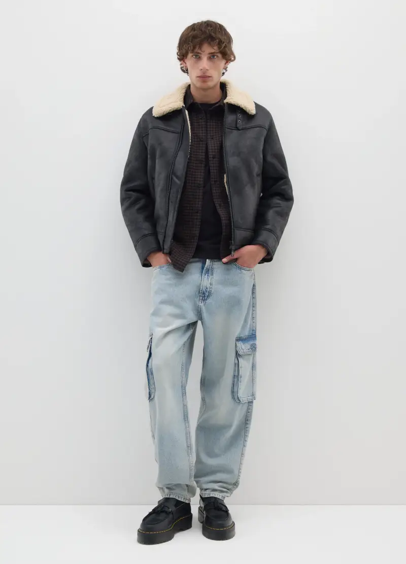 Giacca Nera Regular Fit, Uomo, Multicolor