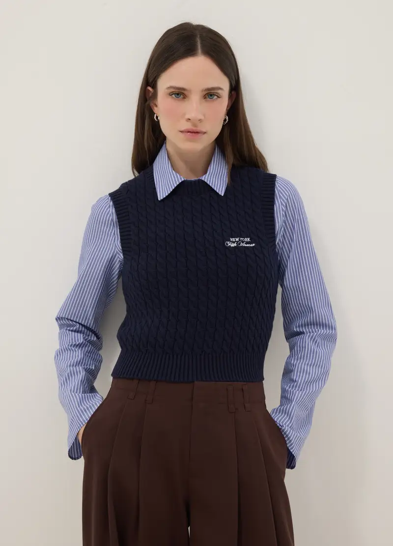 B.ANGEL Gilet Donna Blu 4329405 miniatura 3