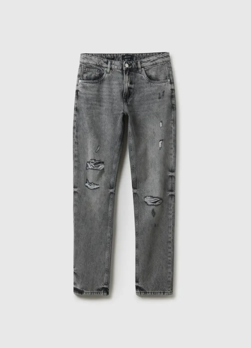 B.ANGEL Jeans Uomo Grigio 3989587