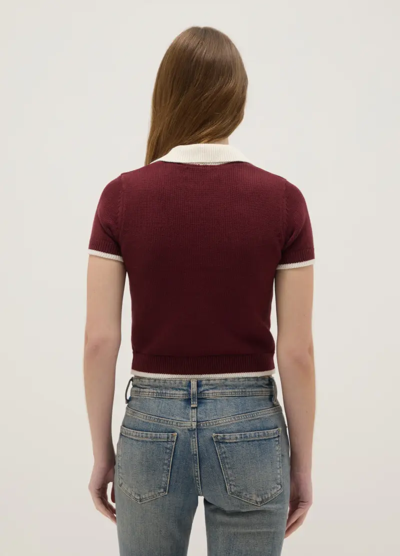 B.ANGEL Polo Donna Rosso 4330080 miniatura 3