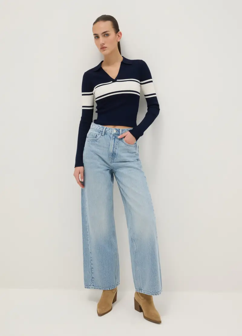 B.ANGEL Polo Donna Blu 4083171 miniatura 2