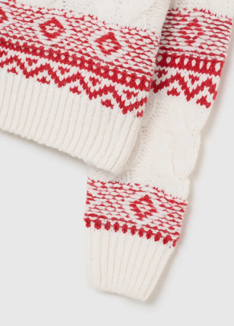 Maglione Multicolor Regular Fit Con Girocollo, Donna, Multicolor miniatura 2