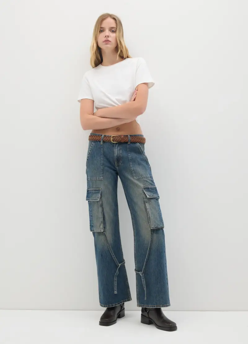 B.ANGEL Pantaloni cargo Donna Denim 2783869