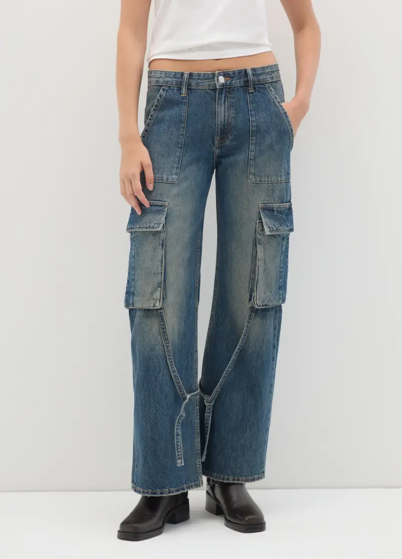 B.ANGEL Pantaloni cargo Donna Denim 4328951 miniatura 2