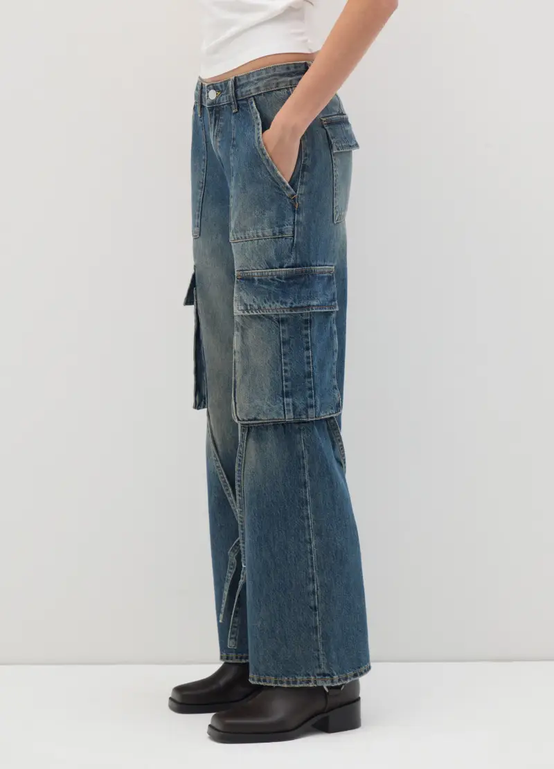 B.ANGEL Pantaloni cargo Donna Denim 4328951 miniatura 3