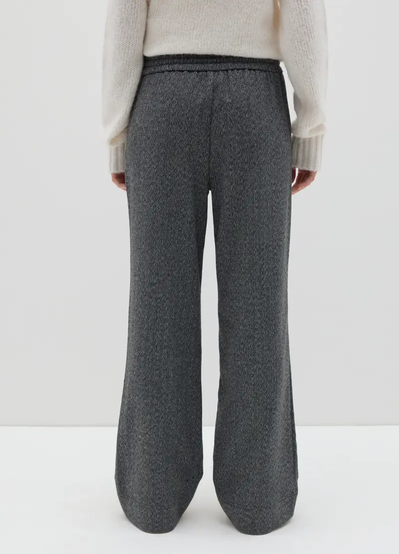 Pantaloni Grigi Mélange Regular Fit, Donna, Multicolor miniatura 3