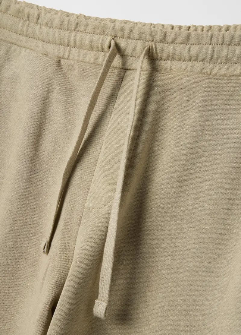 B.angel Pantaloni beige Oversize Fit Uomo in Misto Cotone miniatura 2