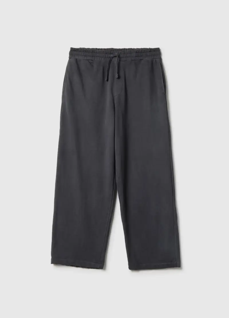 B.angel Pantaloni Uomo Misto Cotone Nero Regular Fit