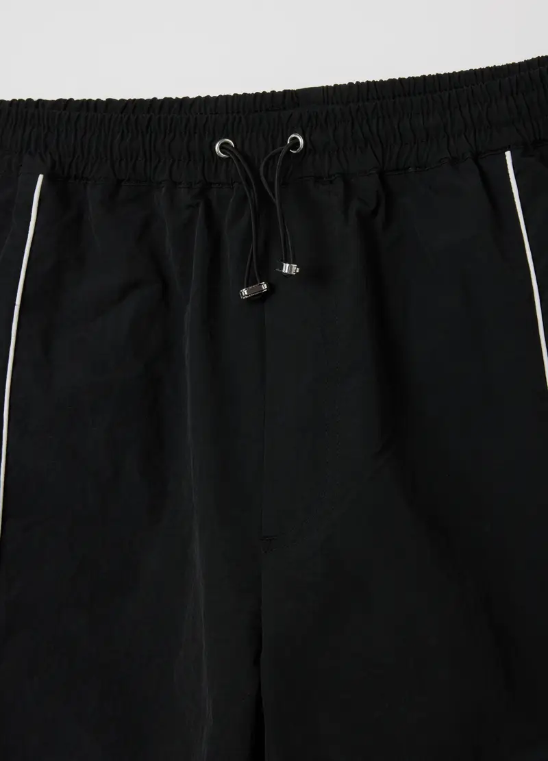 Pantaloni Neri Regular Fit, Uomo, Nero miniatura 2