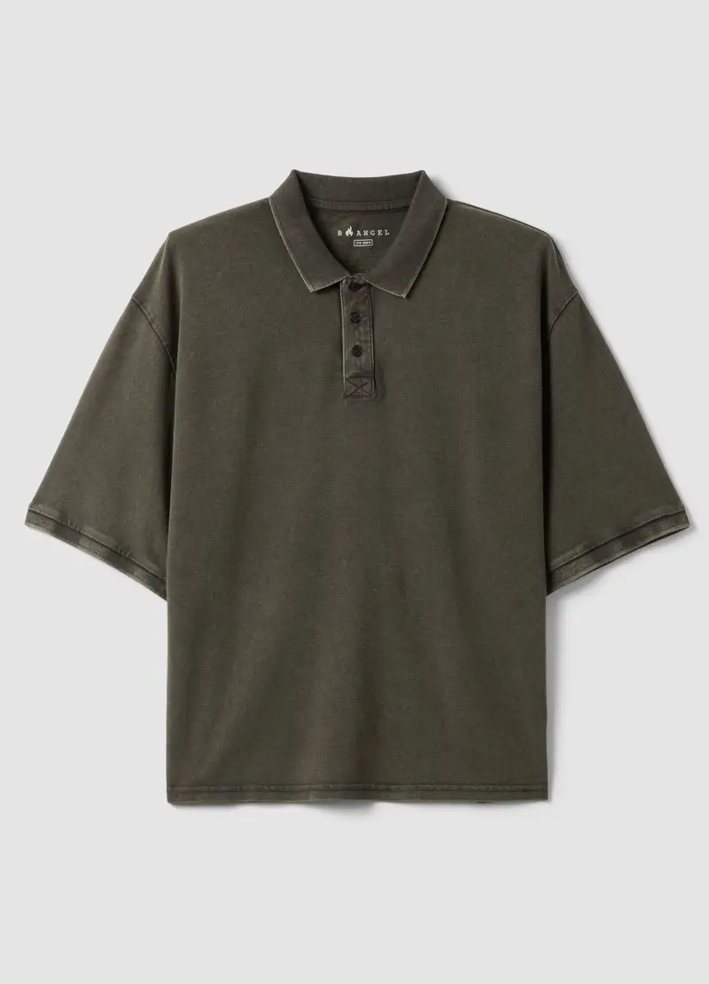 Polo A Maniche Corte In Puro Cotone Verde Regular Fit, Uomo, Verde