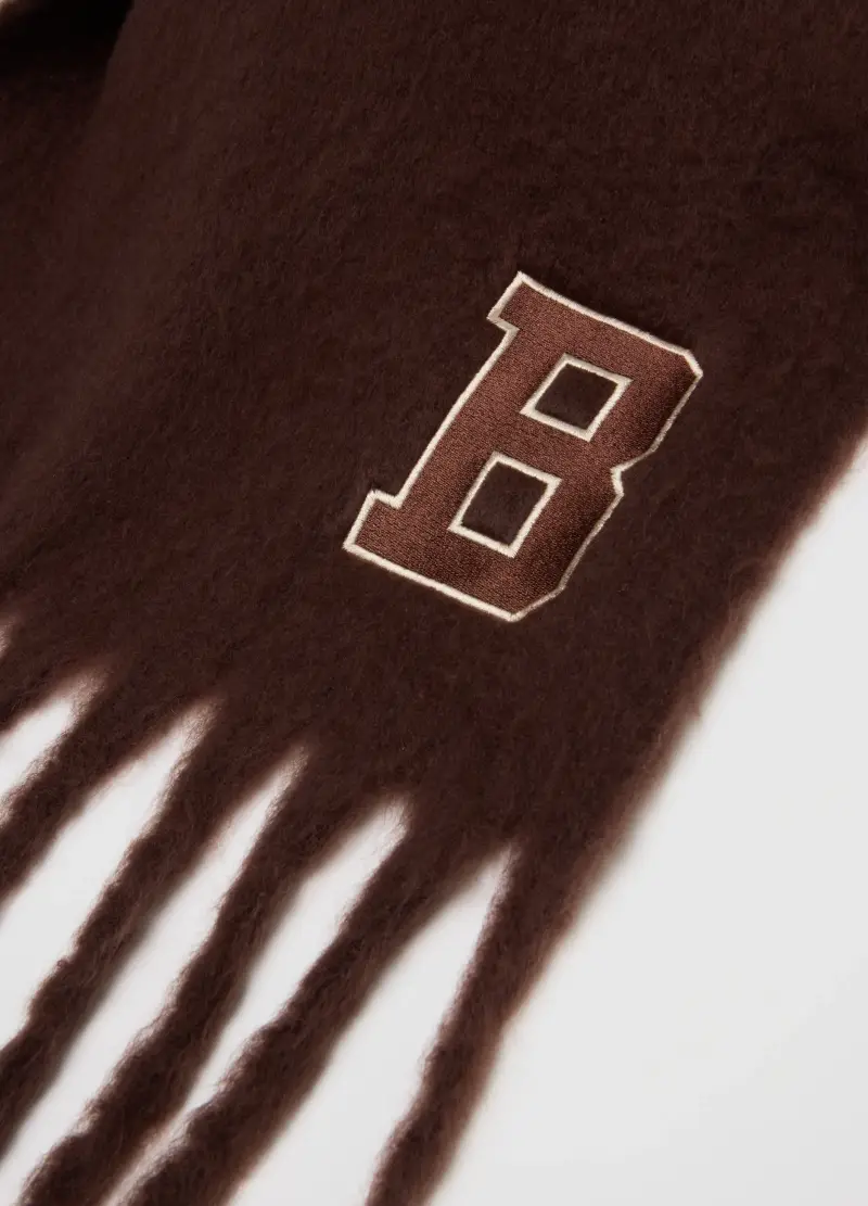 Sciarpa Marrone In Tessuto Misto, Donna, Marrone miniatura 2