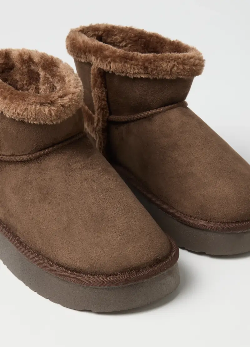 Stivaletti Marroni Con Fodera Interna, Donna, Marrone miniatura 2