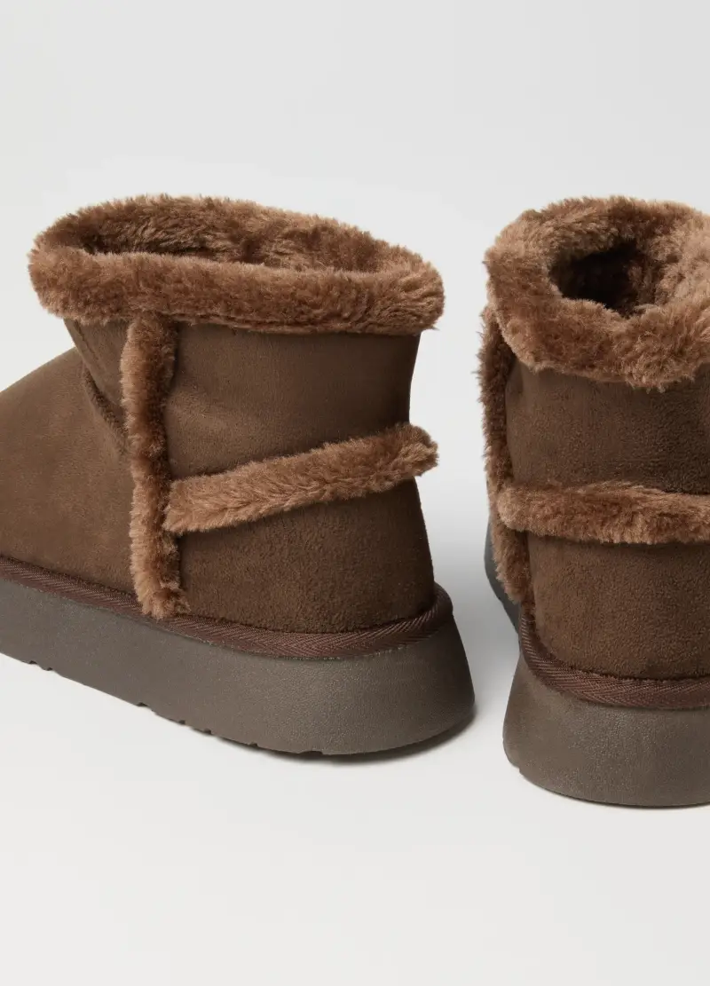 Stivaletti Marroni Con Fodera Interna, Donna, Marrone miniatura 3