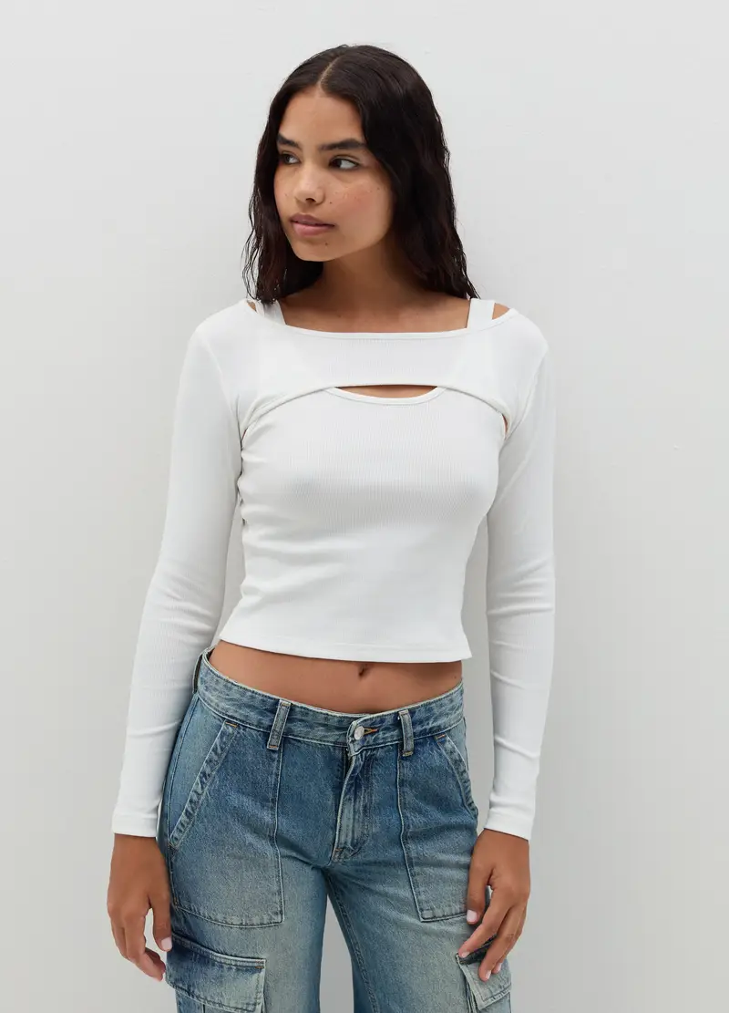 B.ANGEL T-shirt Donna Bianco 4306805 miniatura 2