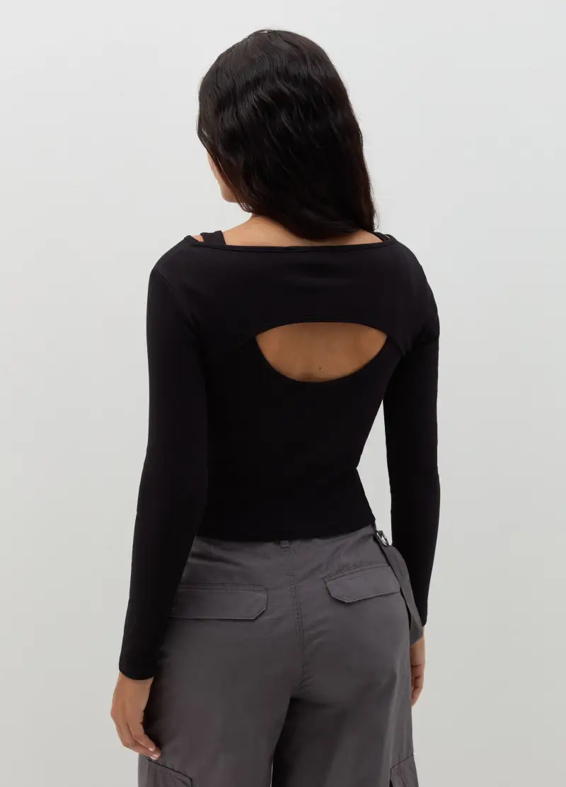 B.ANGEL T-shirt Donna Nero 4306806 miniatura 3