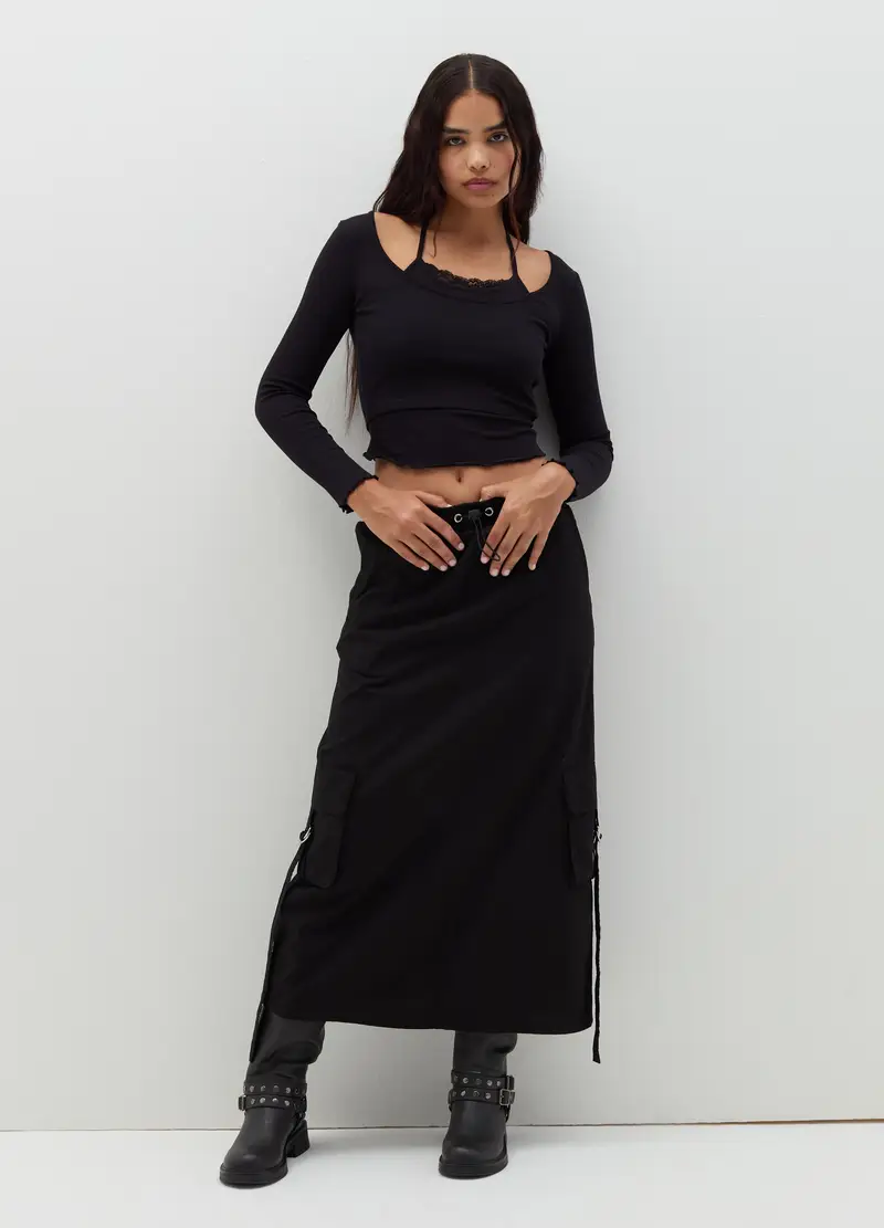 B.ANGEL T-shirt Donna Nero 4121949 miniatura 2