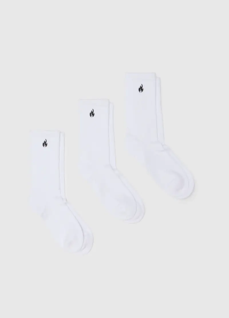 B.ANGEL Calze Uomo Bianco 3048585