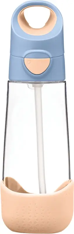 Bottle with Straw bottiglia con cannuccia pesca 600 ml