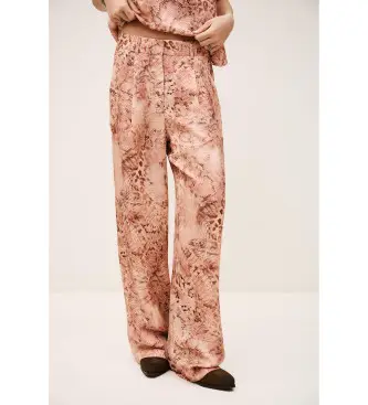 per donna 1E26CARR Pantaloni rosa Carrina (34), Casual, Poliestere