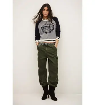 per donna 1E26COLL Felpa grigia Collette (34), Casual, Grigio, Chachemire Blu