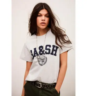 per donna 1E26IONI Maglietta grigia Ioni (34), Casual, Grigio, Cotone, Manica corta