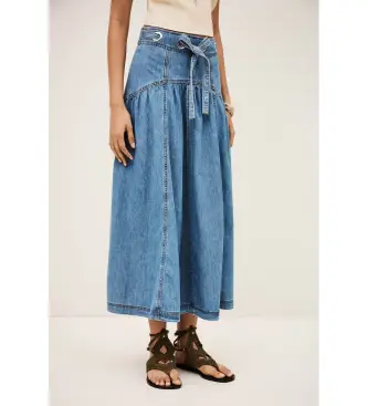 per donna 1E26LONI Gonna in denim blu Lonia (34), Casual, Cotone