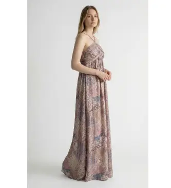 per donna 1E26PIET Abito multicolore Pietra (34), Casual, Viscosa Blu